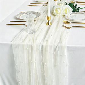 Cinta de nailon brillante con perlas, tamaño y forma personalizados, de alta resistencia, para arcos nupciales de resort, fiestas y agencias. - Product Image 1