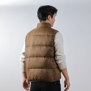 <span class=keywords><strong>Chaleco</strong></span> Unisex de Plumón de Pato 90% para Invierno con Cuello Alto y Cierre de Cremallera, Cálido para Exteriores, Otoño/Invierno - Product Image 4