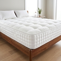 Matelas à ressorts ensachés indépendants avec isolation thermique et technologie de rafraîchissement, livré roulé en boîte pour usage hôtelier, taille King
