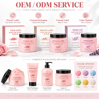 Gommage Corporel Éclaircissant au Parfum de Rose Nettoyage en Profondeur Renouvellement Cutané Exfoliant Adoucit les Peaux Rugueuses Lisse la Peau Vente en Gros OEM ODM