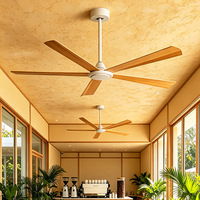 Ventilateur de plafond Phufan 56 pouces avec caméra cachée, télécommande, application/WiFi, moteur BLDC silencieux, classe d'efficacité énergétique A, garantie 5 ans