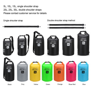 Tùy Chỉnh 5l 10l 15l 20l 30l 40l Bolsa Seca Đại Dương Gói Ướt Khô Duffel Túi Tote Du Lịch Bãi Biển Ba Lô Khô Túi Chống Thấm Nước - Product Image 3