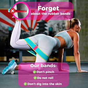 Bandes de Résistance Épaisses et Durables <span class=keywords><strong>pour</strong></span> Entraînement Femme Homme – Ensemble Antidérapant <span class=keywords><strong>pour</strong></span> Fessiers, Jambes, Hanches et <span class=keywords><strong>Cuisses</strong></span> (Squats) - Product Image 5