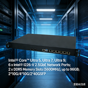Serveur Pare-feu 1U Ultra 5-225H DR5 6 avec 2.5G LAN et prise en charge Pfsense, compatible 2*10G/4*10G/2*40G - Product Image 5