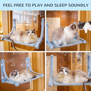 Bequemes Katzen-Hänge bett Wasch bar Tragbar All Seasons Haustier bett Katzen-Hängematten fenster - Product Image 4