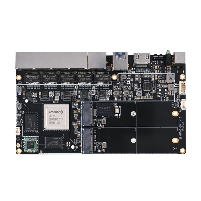 Rockchip RK3588 Development Board Multi Port Network Solid-State Drive Router For NAS Network Attached Storage PCBA Design