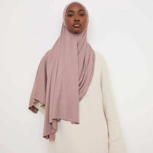 Gran oferta, Jersey de bambú suave, Hijab, Jersey Premium ecológico, Hijab compatible con logotipo personalizado, paquete, Jersey Hijab para mujer - Product Image 2