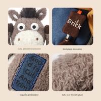 Jouets en peluche de la série Vache et Cheval, figurines mignonnes, rembourrage en polyester et coton PP, poupées compagnons et coussins décoratifs pour unisexe, pour câliner
