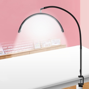 Lampe LED demi-lune à <span class=keywords><strong>pince</strong></span> pour bureau, éclairage pour manucure, nail art, salon, extension de cils, tatouage, poste de travail beauté - Product Image 5