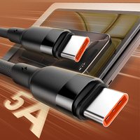 Kabel Pengisian Cepat LDNIO LC351c-240W OEM Bulk 240W PD3.1 USB-C dengan Chip E-Marker untuk Laptop dan Ponsel, Transfer Data Kecepatan Tinggi
