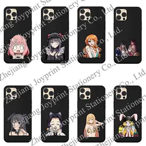 Zprint 3D Cartoon Stickers Waterproof 3D Anime Changing Flips Stickers 3D Lenticular Anime Motion Phone Stickers For Phone Case