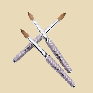 Pinceau à ongles en acrylique 100% Kolinsky, taille 18 22 24, manche en métal, OEM ODM, pinceau professionnel pour artiste ongulaire, poudre, salon - Product Image 2