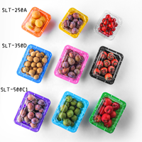 Framboises de qualité alimentaire personnalisées d'approvisionnement d'usine, récipient alimentaire de fraises 8 12 19oz boîte-cadeau en plastique de fruits