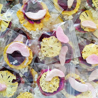 Sachets de thé aux fruits séchés mixtes lyophilisés OEM de haute qualité, diverses combinaisons de fruits, thé aux fruits en sachet individuel, vente en gros en vrac