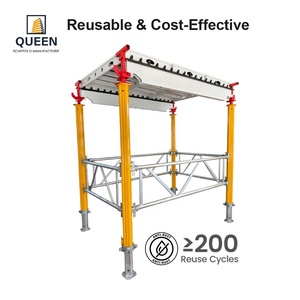 Panneau de coffrage Skydeck LINYI QUEEN SCAFFOLDING en alliage d'aluminium haute résistance, durable et réutilisable pour <span class=keywords><strong>dalle</strong></span> en béton - Product Image 1