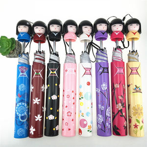 ร่มพับ 3 ตอน WHY401 ลายสาวญี่ปุ่นสุดน่ารัก ร่มพกพาแบบด้ามจับ ร่มพับแบบดินสอ รับสกรีนโลโก้ - Product Image 3