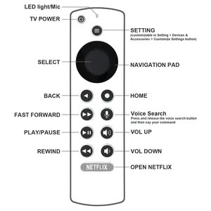 Nouvelle télécommande vocale pour <span class=keywords><strong>NVIDIA</strong></span> P3700 P2897 P2575 945128972500101 contrôleur universel Smart TV - Product Image 2