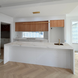 CBMmart Set Completo di Mobili da Cucina Moderni su Misura con Finitura Laccata e <span class=keywords><strong>Isola</strong></span>, Alta Qualità, Supporto per Disegni di Progettazione - Product Image 1