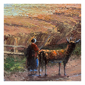 20 In× 24 in dipinti ad olio d'arte dipinti a mano 100% autentico soggetto classico animale da campo - Product Image 1