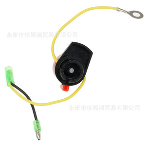 Kg015 Gx160 สวิตช์ดับเครื่องยนต์แบบสองสายสำหรับเครื่องกำเนิดไฟฟ้าเบนซิน 168F170 อะไหล่ซ่อมโซลินอยด์วัสดุพลาสติก - Product Image 1