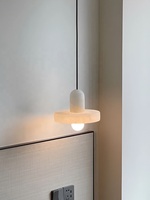 Lampe d'art, suspension en marbre naturel espagnol, idéale pour restaurant de luxe, bar, chambre principale, hall d'entrée design