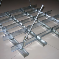 Quille en acier léger avec divers composants de suspension de plafond d'accessoires en métal