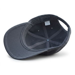 Gorra de 5 Paneles con Logotipo Personalizado Bordado, Perfil Medio, Visera Precurvada, Alta Calidad, Algodón Azul Marino, Correa Ajustable - Product Image 4
