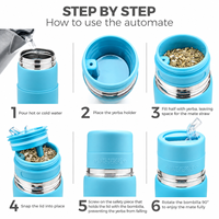 Thermos personnalisé avec logo Yerba Mate, 500 ml/700 ml, double paroi en acier inoxydable, écologique, isolé sous vide, large ouverture, cadeau d'affaires