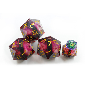 Personnalisé D20 Résine Polyédrique Dragon Oeil <span class=keywords><strong>Dés</strong></span> Numéro Unique 1-<span class=keywords><strong>20</strong></span> Chute Rouge Couleur RPG <span class=keywords><strong>20</strong></span> <span class=keywords><strong>Faces</strong></span> <span class=keywords><strong>Dés</strong></span> - Product Image 2