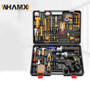 WHAMX 12V akülü lityum matkap darbeli matkap el matkabı açı öğütücü araç setleri