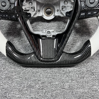 Volant de voiture personnalisé en fibre de carbone avec cuir perforé blanc, adapté à Toyota 8ème génération Camry Corolla CHR RAV4