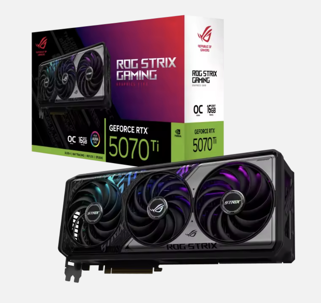 RTX 5070 Ti AI Graphics Card 16GB GDDR7 8960 CUDA Cores 896GB/s 1400 TOPS 4K Gaming GPU