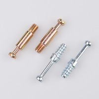 Vis de fixation miniature en acier galvanisé pour meubles en bois, avec came de verrouillage