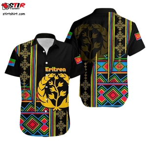 <span class=keywords><strong>Drapeau</strong></span> érythréen avec carte chemises pour hommes personnalisé Oem vente en gros chemise hawaïenne conception spéciale érythréen dégradé coloré Blouse - Product Image 5
