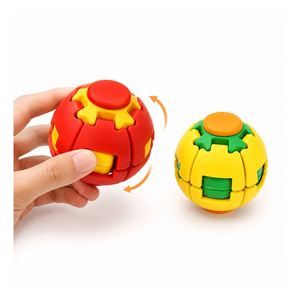 Retail Display Colorful Gear Sphere Hand Rotation <b>Toy</b> Smooth Spinner Action Stress Relief Gift Export Supplier - Product Image 1
