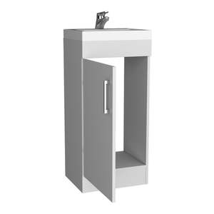 JozzBathroom White DB Luxury <b>Bathroom</b> Vanity Sink Solid <b>Wood</b> with Water-Resistant Ceramic Basin and <b>Mirror</b> Cabinet - Product Image 6