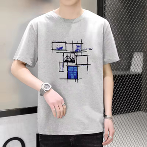 <span class=keywords><strong>เสื้อยืด</strong></span>ออกกำลังกายทรงบ็อกซี่สำหรับผู้ชาย น้ำหนัก 220 กรัม ขายส่ง <span class=keywords><strong>เสื้อยืด</strong></span>ลำลองผ้าเรียบสีพื้น พิมพ์ลายได้ตามสั่ง สวมใส่สบาย ขายดี - Product Image 6