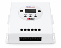 Contrôleur de charge solaire hybride Hiclass MPPT 12V 24V 36V 48V 50A avec écran LCD, certifié ROHS, tension maximale du module 170V