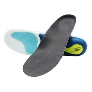 Wholesale Top Quality Sports Orthotic Insole Poron Tpu Gel Fabric Materials Comfort Shoe Inserts Style For Outdoor Use