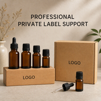 Support de Bouteilles d'Huiles Essentielles en Bois Massif avec Logo Personnalisé, Présentoir en Bois Multi-emplacements pour Flacons compte-gouttes, Base de Rangement pour Arômes