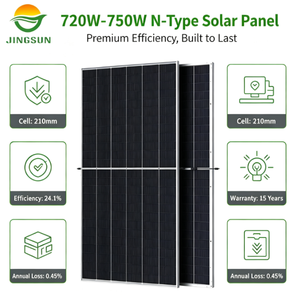 Paneles Solares Monocristalinos Tipo N de Alta Eficiencia Jingsun, 720W 730W 740W 750W, Módulos Fotovoltaicos para Plantas de Energía Solar - Product Image 4