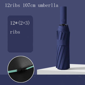 largo con diseño personalizado, sombrilla negra <span class=keywords><strong>de</strong></span> buena calidad, con mango en J, a la moda, Pagoda - Product Image 4