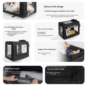 <span class=keywords><strong>Chambre</strong></span> à oxygène pour animaux de compagnie portable, pliable, silencieuse <span class=keywords><strong>et</strong></span> douce avec fonction de minuterie pour chiens <span class=keywords><strong>et</strong></span> chats - Product Image 5