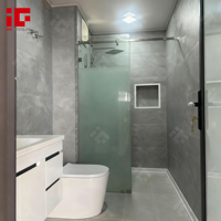 Cabine de salle de bain préfabriquée de luxe, cabines de salle de bain modulaires en acier léger intégrées, salles de douche tout-en-un, salle de douche intégrée