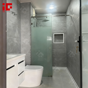 Cabine de salle de bain préfabriquée de luxe, cabines de salle de bain modulaires en acier léger intégrées, salles de douche tout-en-un, salle de douche intégrée - Product Image 3
