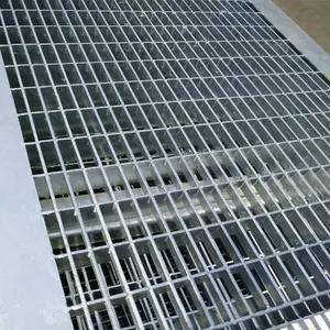 배수 채널 금속 용접 그리드 플레이트 hdg 핫딥 아연 도금 오픈 스틸 격자 바닥 메쉬 트렌치 커버