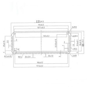 EBM Electronic PCB Case Custom Industrial Powder Coated Extruded Aluminum Heat Sink Boxes Shell Instrument Housing Project IP54 - Product Image 3