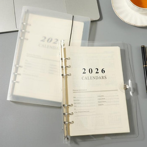 2026 Calendar Agenda Refill Inner <strong>Paper</strong> A5 Loose Leaf Binder School Transparent PVC Matte <strong>Index</strong> Divider 6 Rings Binder <strong>Notebook</strong> - Product Image 2