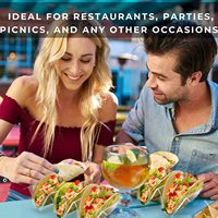 Acryl-Taco-Halter Ständer Servierplatten Mexikanisches Essgeschirr Pfannkuchenständer für Küchentisch Restaurant Party Dekoration