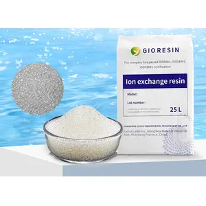 Fabricação Resina De Troca De Ion Resina De Amaciamento De Água 201*7 Gel Strong Base Estireno Anion Exchange Resina Série